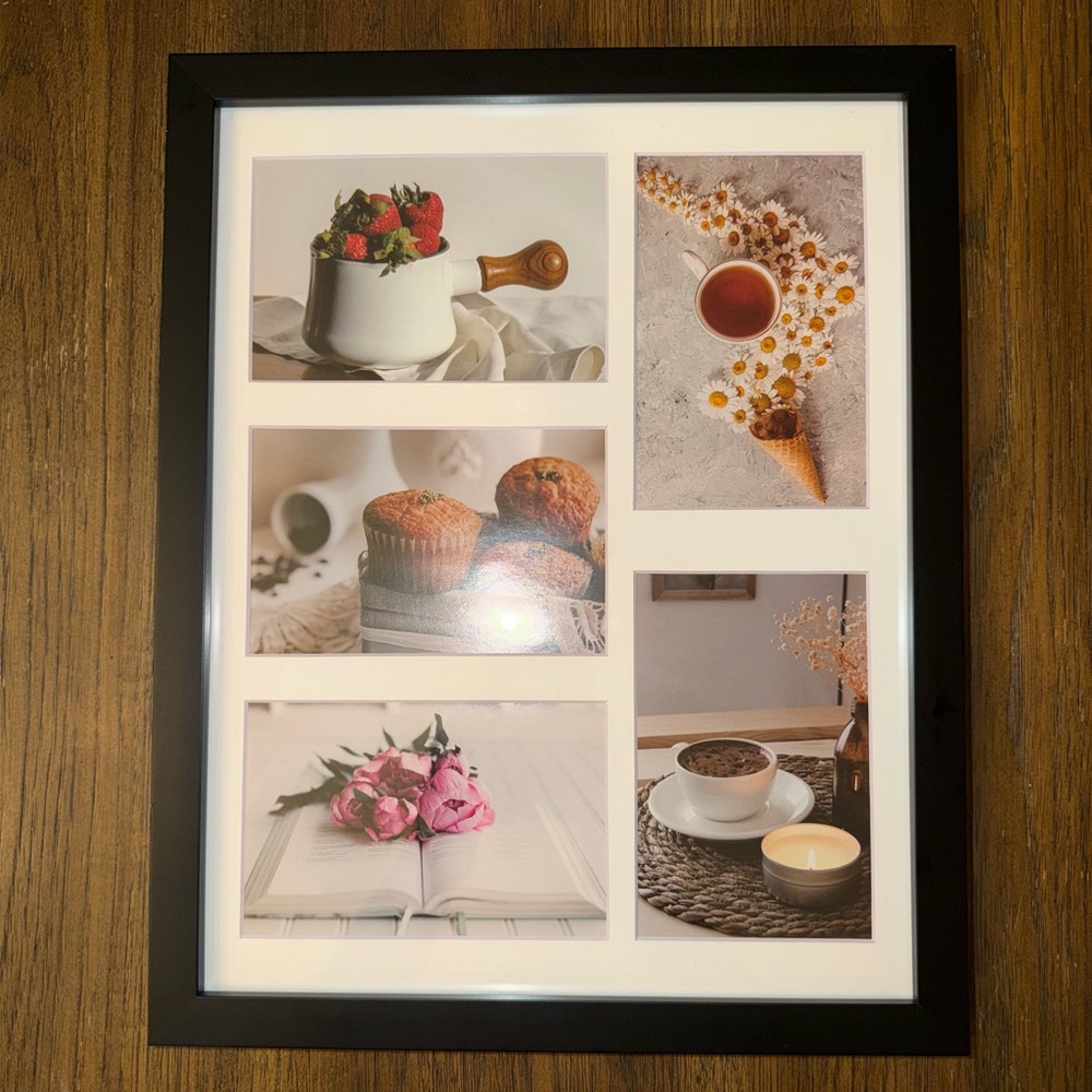 Black Framed 4x6 Picture Collage
